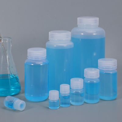 kaufen Durchsichtige/transluzente/braune Flasche mit breitem Mund aus HDPE/PP-Plastik, chemikalienbeständig für das Labor Online-Herstellung