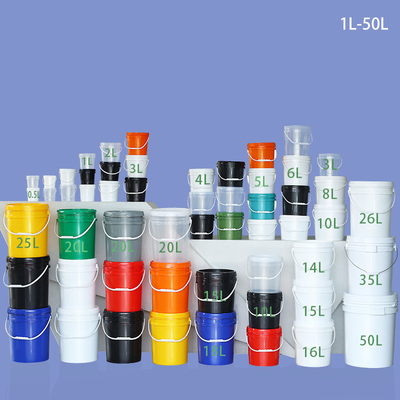kaufen Rund 5 Gallonen Plastik Eimer Farbe Eimer mit Deckel Handgriff Wasser Fass Kunststoff für Farbe Online-Herstellung
