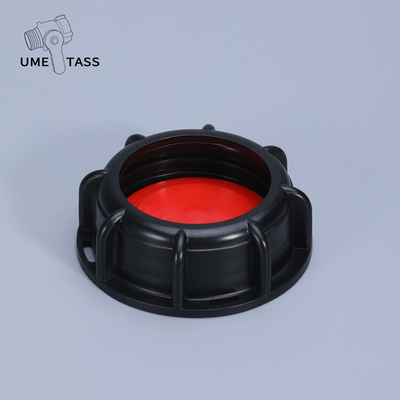 kaufen IBC-Tankventildeckeladapter 60 mm Feinstreifen aus Kunststoff mit PP-Flanzanschluss und abnehmbarer Dichtung Online-Herstellung