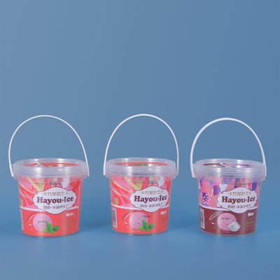 kaufen 1000 ml 1L Plastikbehälter mit Griff für Schokoladen-Süßigkeiten Online-Herstellung
