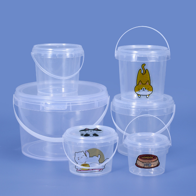 kaufen Personalisiertes Logo PP Transparente Verpackung Eimer für Eiscontainer 100% Material Online-Herstellung