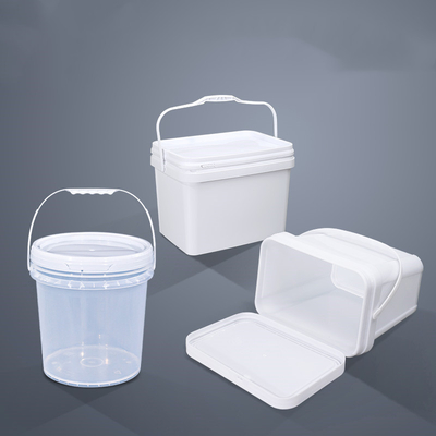 kaufen 8L Verdickter weißer, transparenter, großflächiger Plastikbehälter mit Deckel Online-Herstellung