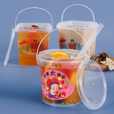 kaufen Wasser ISO9001SGS zertifizierte leere Plastikbehälter für Fruchtjoghurt Milch Tee Verpackung Online-Herstellung