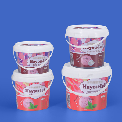 kaufen Logo-Druck Lebensmittelqualität weiße Plastikbehälter und anpassbar Online-Herstellung