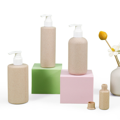 kaufen 100 ml bis 500 ml recycelbare Lotion Shampoo Dispenser mit Pumpe und Weizenstrohkörpermaterial Online-Herstellung