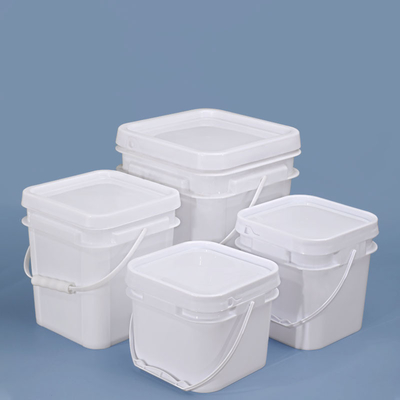 kaufen 2.5L Quadrathaltige Plastikbehälter Eimer Grün Gelb Schwarz Online-Herstellung