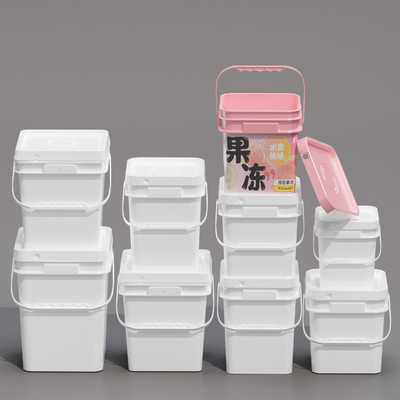 kaufen Fabrik Großhandel Lebensmittelsicher IML kundenspezifische versiegelte leere Plastik-Quadrat-Eimer Behälter für die Verpackung von Tiernahrung Online-Herstellung