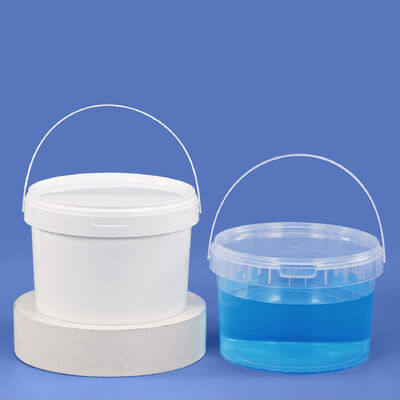 kaufen 4L Transparent Airtight Food-Grade Plastic Bucket with Screw Lid for Honey/Candy Container Online-Herstellung