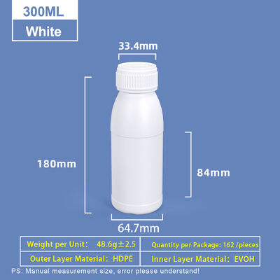 kaufen 300ml weiße Rundschulter-Kunststoffflasche Kunststoff Coex HDPE-Flasche Online-Herstellung