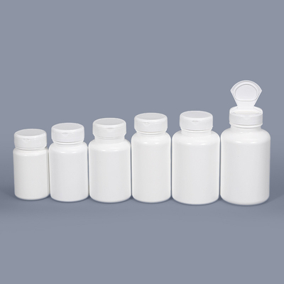 Logo-Druck Flip Top Cap Medizin-Pille Flaschen für pharmazeutische Lagerverpackungen