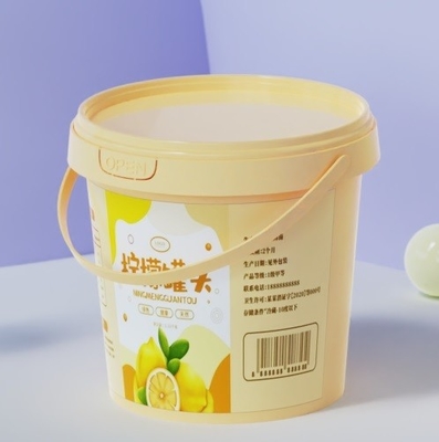 Custom Logo Milchbehälter für Lebensmittelsoßen und Eiscreme in Plastikbehälter