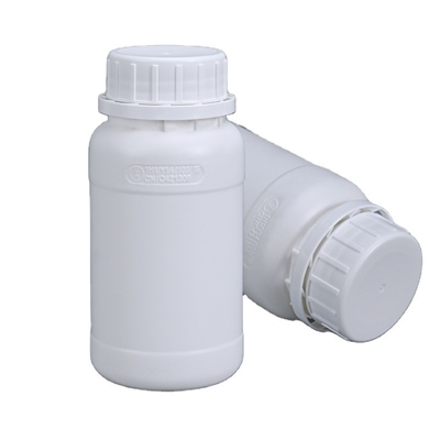 500 ml runde Flasche mit manipulationssicheren Deckel und Fluormaterial für Siebdruck