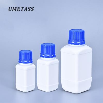 Viereckige weiße HDPE-Plastikflaschen Reagenz chemische Lagerung 60 ml-250 ml