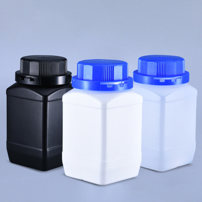 Chemisches Experiment 500 ml quadratische PE-Labor-Reagenzflasche mit Plastik-Schraubkappe