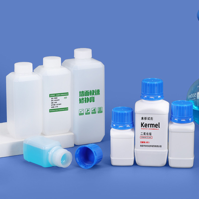 HDPE-Transluzente Kunststoffflaschen für chemische Reagenzien Labor-Kunststoffbehälter 1L