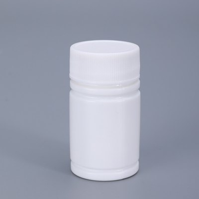 Industrieverpackung 20 ml runde HDPE-Pillenflasche für Lebensmittel mit Aluminiumfolie