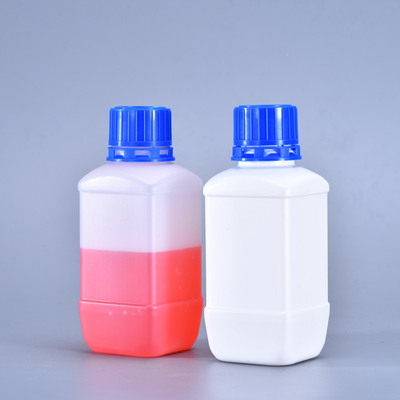 250 ml weiße Quadratflasche mit recyceltem Chemie-Reagent