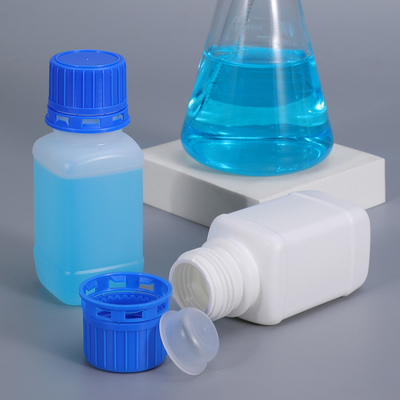 100 ml HDPE-Quadrat-Flaschen mit Laborreagenten