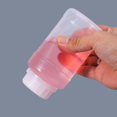 250 ml rundes Chemikalienlager mit luftdichtem Versiegelungssystem und durchsichtigem PP-Material