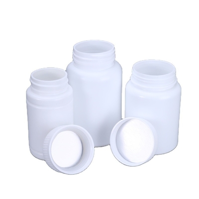 Akzeptables Kundenlogo HDPE-Plastikflasche für Kapseln Ergänzungsmittel Medizin Pille