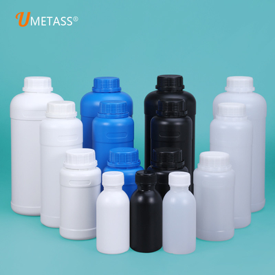 Recycelte matte HDPE-Frostflasche aus schwarzem Kunststoff für Hersteller von Kosmetikverpackungen