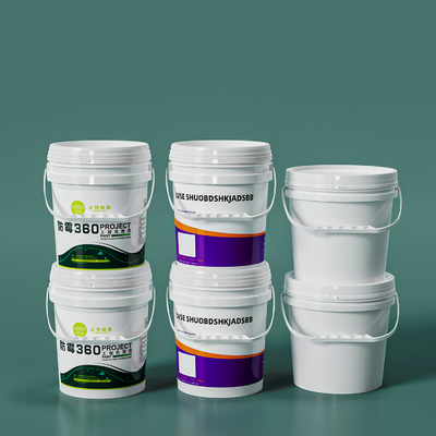Rund 20L 5 Gallonen Plastik Eimer PP Farbe Eimer für Lebensmittelqualität Dicke Verpackung Behälter