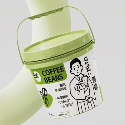 2L 3L 4L 5L Mini-Kunststoff-Eimer für Joghurt-Keks