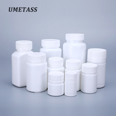 20ML-200ML Kapazität UMETASS HDPE weiße Plastikflasche zur Pillenlagerung Kapsellagerung