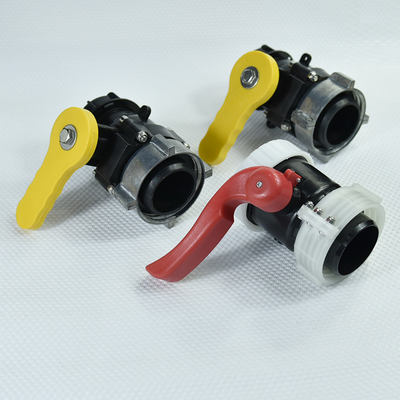 Größe 1 DN40 Schmetterlingsventile für IBC 1000 Tankbefestigung DN40 DN50 DN80 Steuerkugel