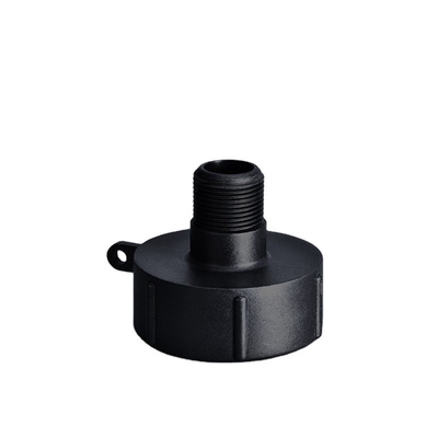 1 Zoll Adapter-Anschluss für IBC-Tankventil-Einbau und dauerhafte schwarze Verbindung