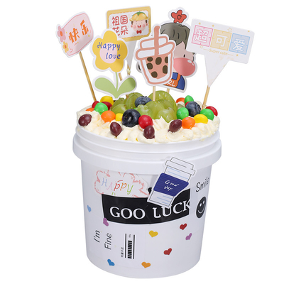 Custom IML Print Logo 1L Runder Plastikbehälter für Joghurt Schokoladensatz und Soßen