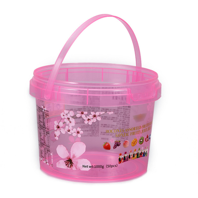 IML Plastic Popcorn Biscuit Chips Eimer mit individueller Kapazität und individuellem Logo