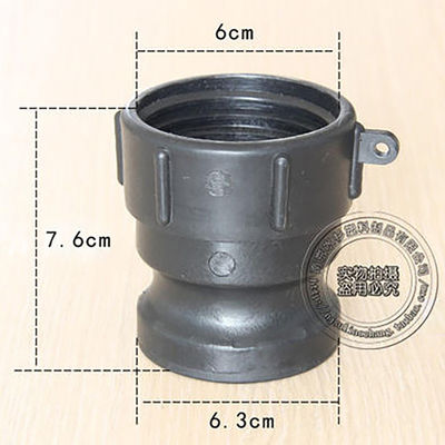 Nichtleckage 60mm Einlass Grobdraht zu 60mm Camlock Schlauch 1000L IBC Tank Fitting Adapter