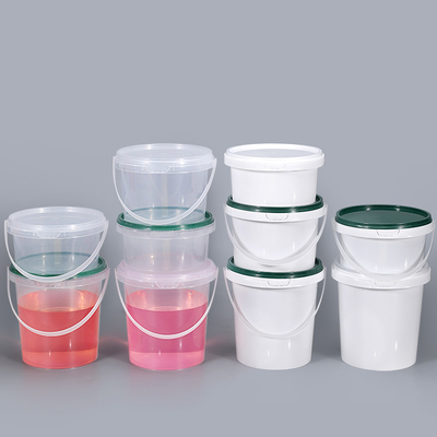 500 ml PP klares weißes Essen Mitnahmepaket Eiscreme Kekse Kleiner Plastikbehälter mit Deckel