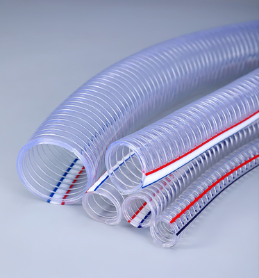 Verringerung von UMETASS Klarer PVC-Draht verstärkter flexibler Wasserschlauch mit Flanschanschluss