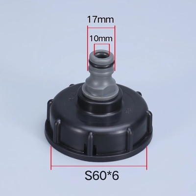 UMETASS S60x6 Grobdraht 1/2 Zoll Tap Cap Tank Adapter kompatibel für IBC Tank