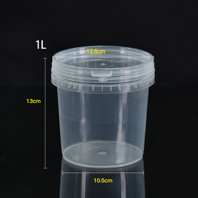 1L 100pcs Set transparenter Plastikbehälter für Lebensmittellager