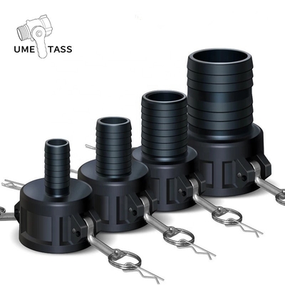 1 Zoll 1,5 Zoll 2 Zoll Kunststoff Schlauch Kopplung Custom 1000L IBC Tankventil Adapter für Garten Schlauch