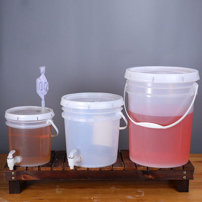 Umweltfreundliche 5L-Brauerausrüstung Weinfässer Plastik-Enzym-Eimer Bierfässer mit Wasserhahn