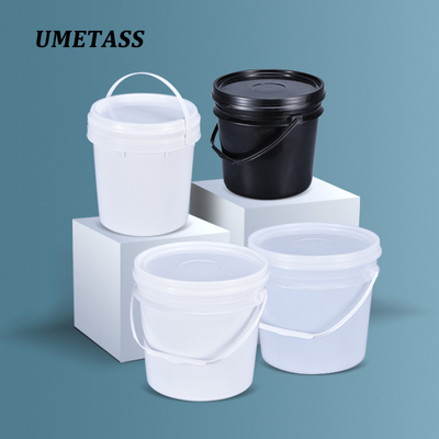 Lieferung eines runden Plastikbehälters mit 4 L für die Verpackung von chemischen Flüssigkeiten und Proben