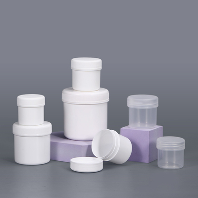 Leere Kosmetik 4 Oz Plastikgefäße Behälter Weiß klar für die Lagerung von Creme