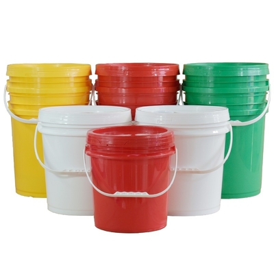 5 Gallonen weiße Plastikbehälter mit Deckel für Ihre Produktionslinie
