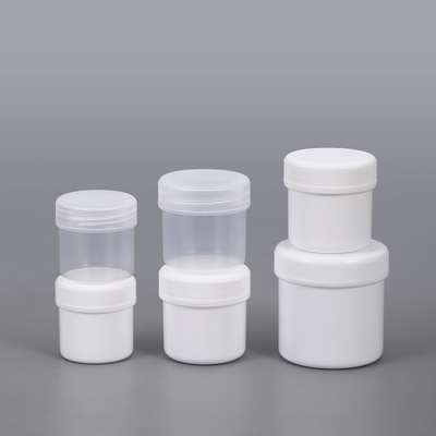 Helle weiße Butter Aufbewahrung Kleine Plastikgefäße für Lebensmittelpulver 30 ml-1000 ml
