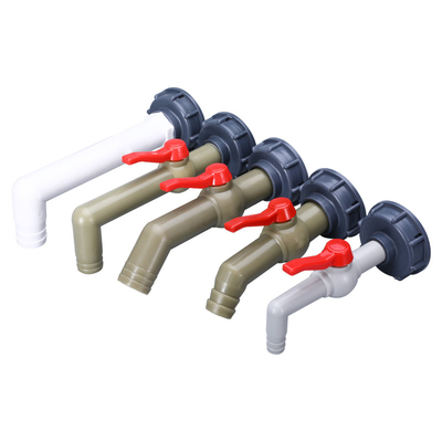 Reduzierung der Wasserverschwendung S60x6 Adapterhahn für IBC Tank Tap Grobdraht 1/2 3/4 1 Zoll