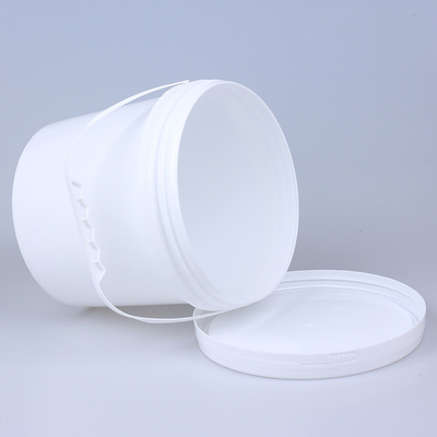 100% Material Schwarz Leer 5L Plastikbehälter mit manipulationssicheren Deckel Griff für Schmiermittel Klebstoff Ölfarbe Eimer