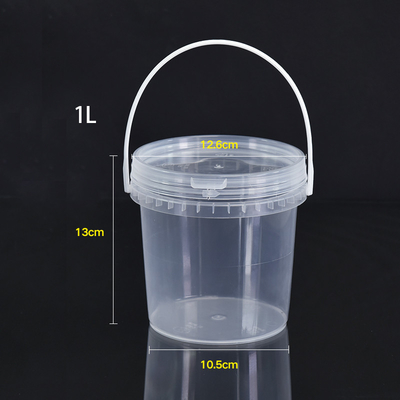 1L klarer Plastikbehälter mit Ziehringdeckel für Lebensmittelverpackungen