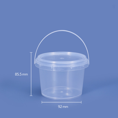 Bewahren Sie Ihr Eis mit einem runden Plastikbehälter mit 1000 ml Deckel auf