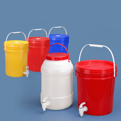 Lebensmittel-Grad Getränke Dispenser 5 Gallonen Plastik Eimer mit Griff und Deckel kundenspezifisches Logo