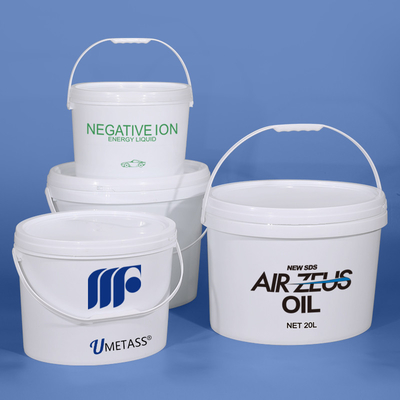 6L 16L 20L Plastikfarbe Ovalfarbe Eimer mit Handgriffe OEM LOGO Druckfarbe