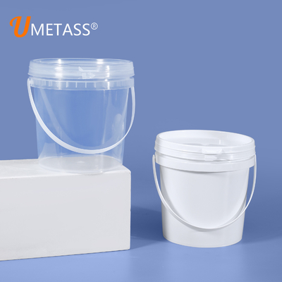 1L Kapazität PP Lebensmittel-Plastikfarbe Barrel Pails Tinte Eimer mit Pull-Ring Cap